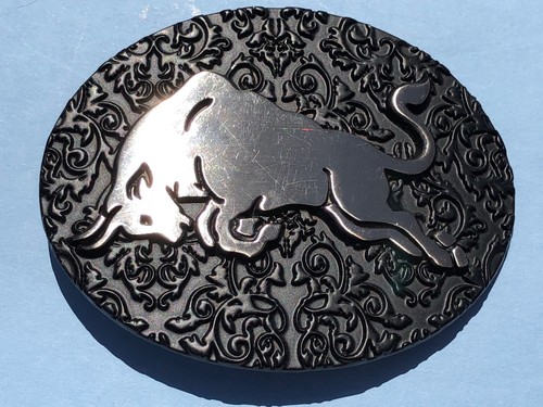 Charging bull black background - charging,